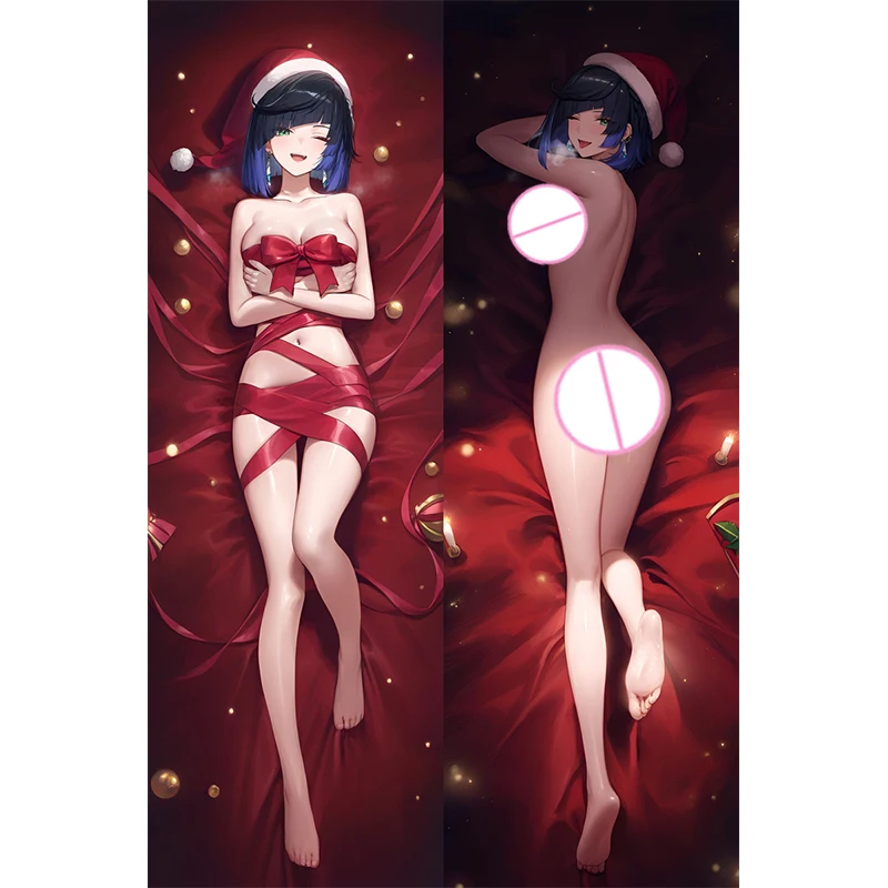 

Dakimakura Anime Pillow Cover Yelan Double Sided Print 2-Side Print Pillowcase Body Decoration