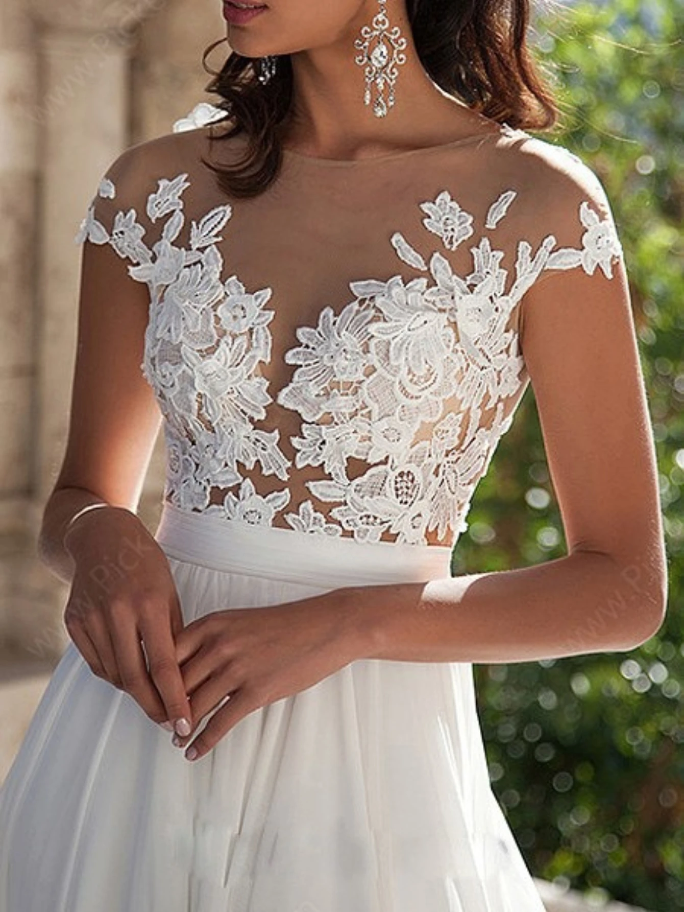 Vestido De Novia con tirantes finos y purpurina para mujer, apliques con cuello en V y espalda descubierta, Vestidos bohemios De Novia con tren De barrido