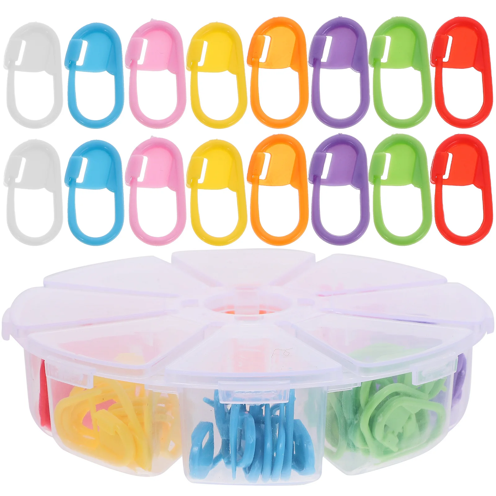 80 قطعة علامات غرزة الحياكة الكروشيه الملونة البلاستيك قفل حلقة الإبر Diy بها بنفسك الحرفية مشروع قبعة وشاح قفازات أدوات خياطة