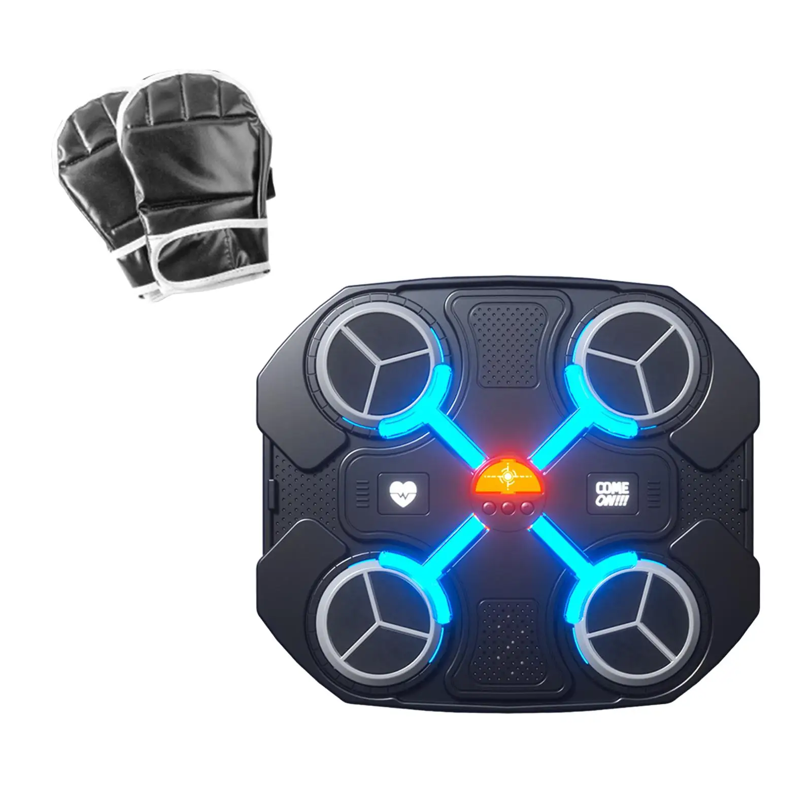 Electronic Boxing Trainer Wall Mounted Punching Pad with Music for Adults Kids Fitness Workout