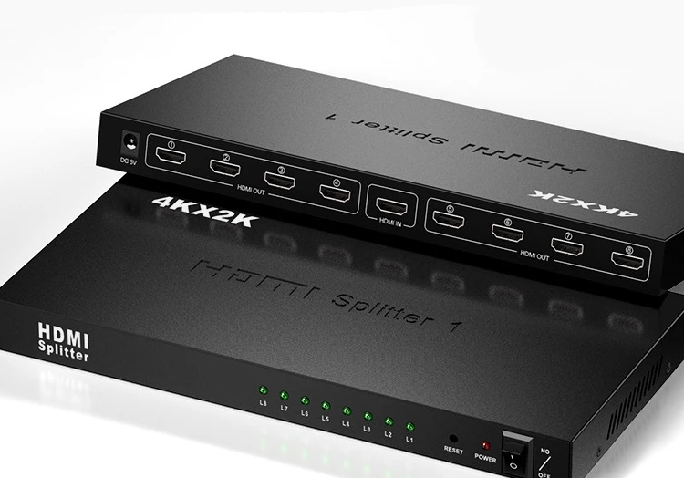 HDMI splitter one point eight 4K series HDMI one in eight out TV store monitoring multi-screen monitor