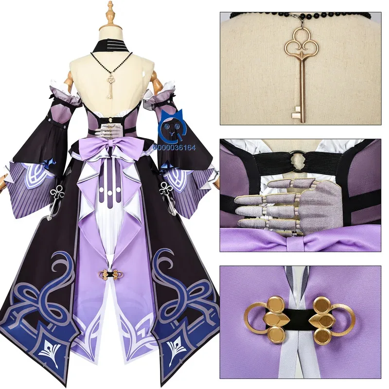 Juego Honkai: disfraz de Star Rail Herta, ropa de Anime, bonito vestido, sombrero, peluca, conjunto completo, juego de rol, traje de fiesta de Halloween, Comic Con