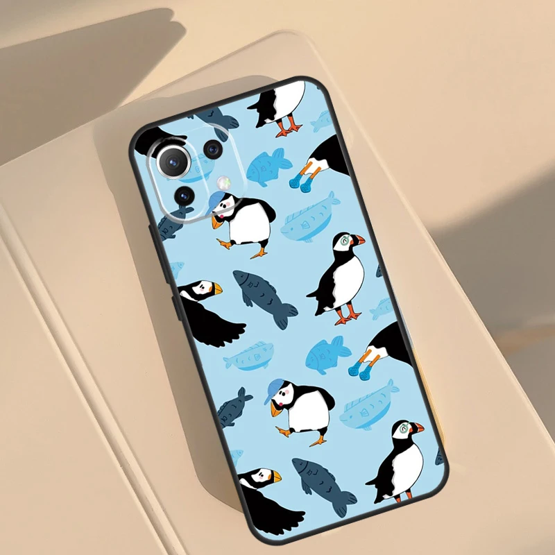 Puffin Bird Case For POCO M6 X3 X5 Pro X4 F4 GT M5s F3 F5 Cover For Xiaomi 11T 12T Pro 12 13 Lite 12X