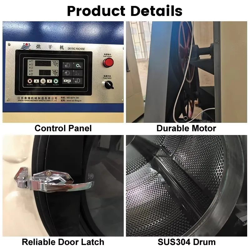 Airo 50kg Fully Automatic and Energy Efficient Laundry and Industrial Tumble Cloth and Dryer