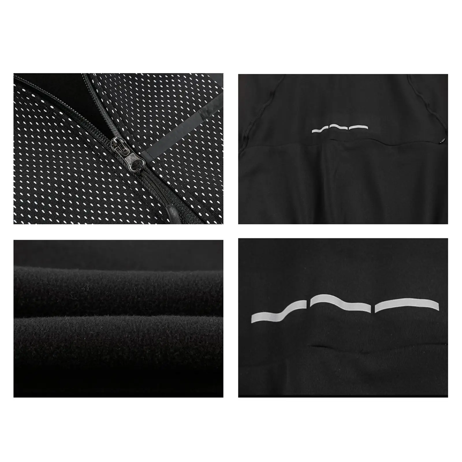

Cycling Fleece Jacket Mens Windproof Winter Breathable Bike Outerwear Bike Top Long Sleeve Coat