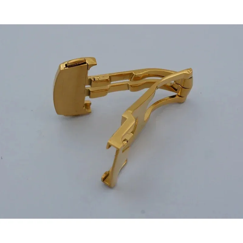 لساعة أوميغا 20 مللي متر 18 مللي متر 16 مشبك جلدي معدني زر نشر قابل للطي أبازيم إكسسوارات مشبك ساعة من الفولاذ المقاوم للصدأ