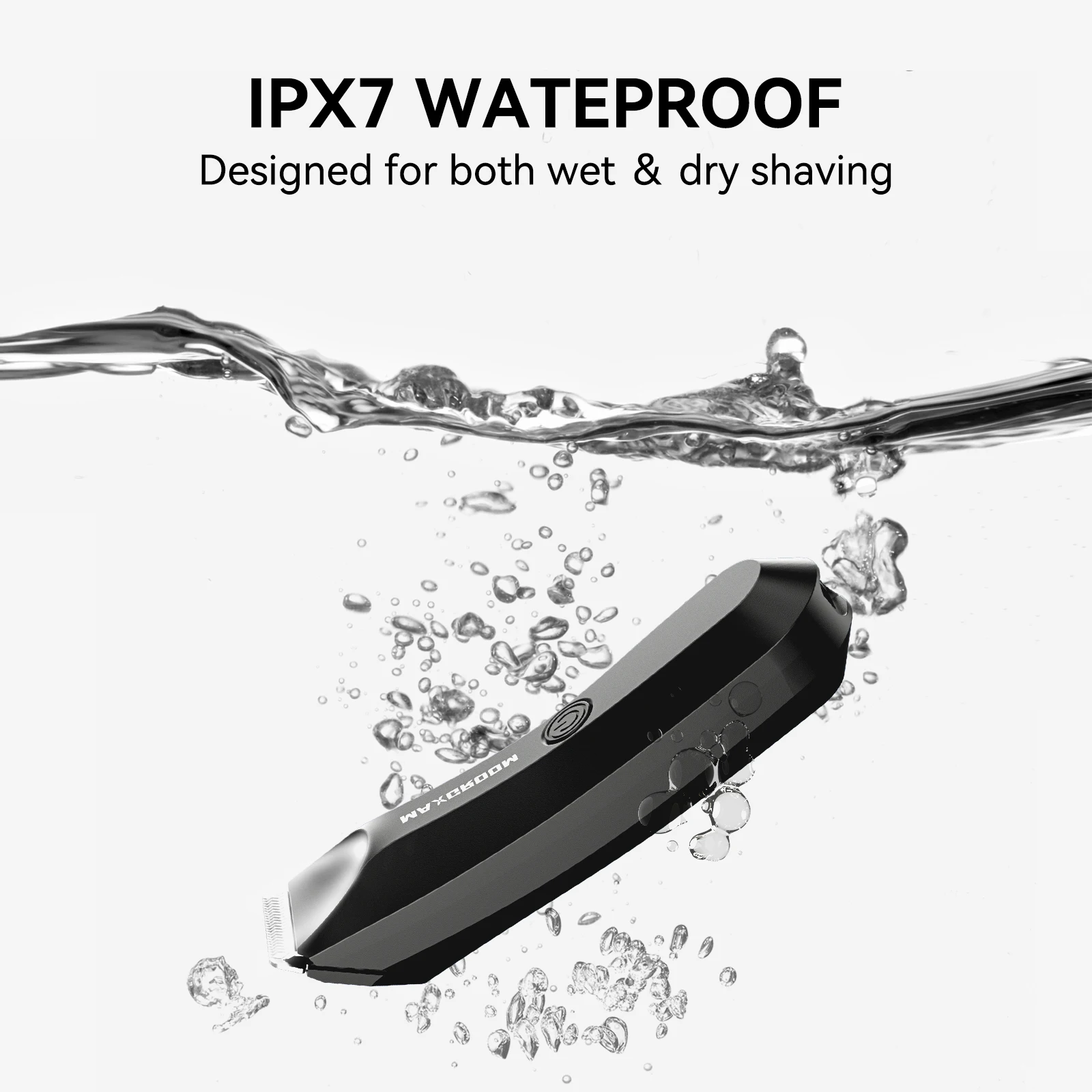 MAXGROOM Body Hair Trimmer Shaver for Men Ball Trimmer for Groin Pubic Replaceable Ceramic Blade Electric IXP7Waterproof Clipper image 4