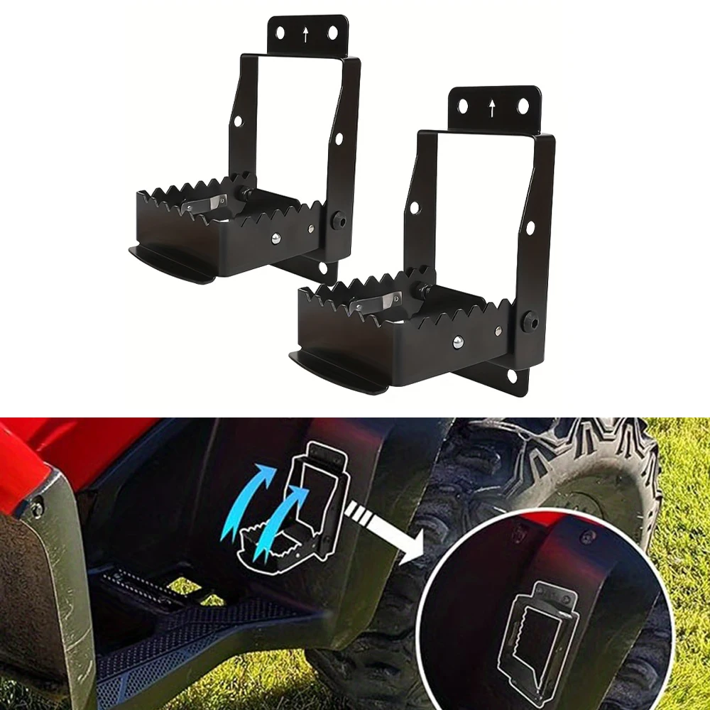 

Universal Foldable ATV Passenger Foot Rests Rear Passenger For Polaris Sportsman Scrambler Grizzly Foreman Cforce Fourtrax