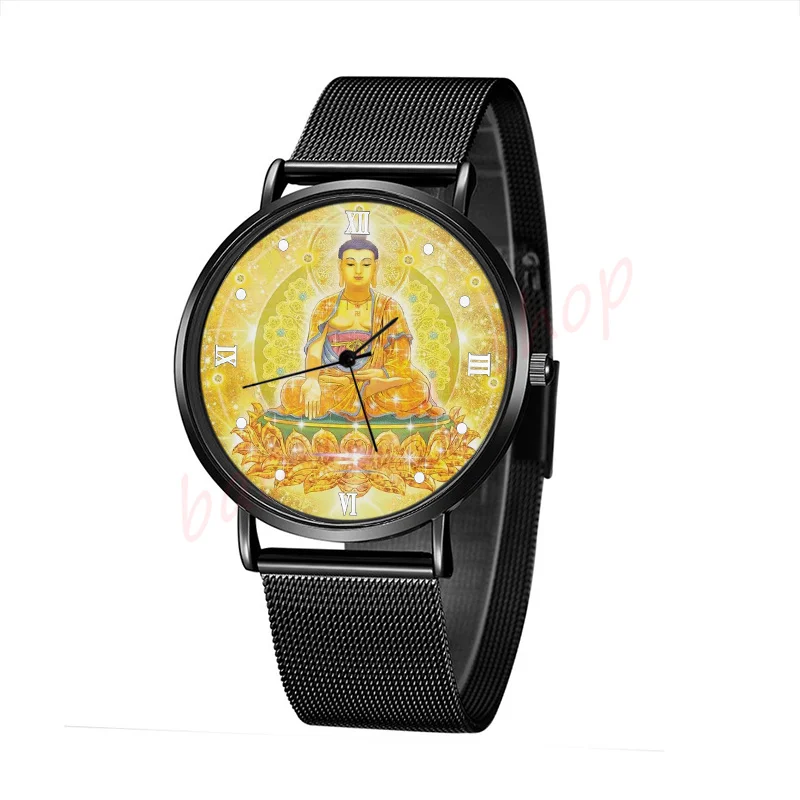 Wufangfo watch / immovable Buddha watch / stainless steel belt