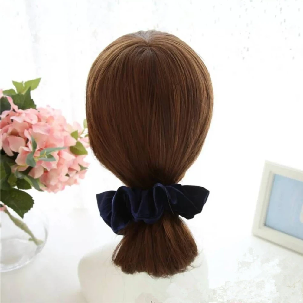 

5 шт. лента для волос эластичный галстук аксессуары для укладки веревки кольцо тканевые ленты женские