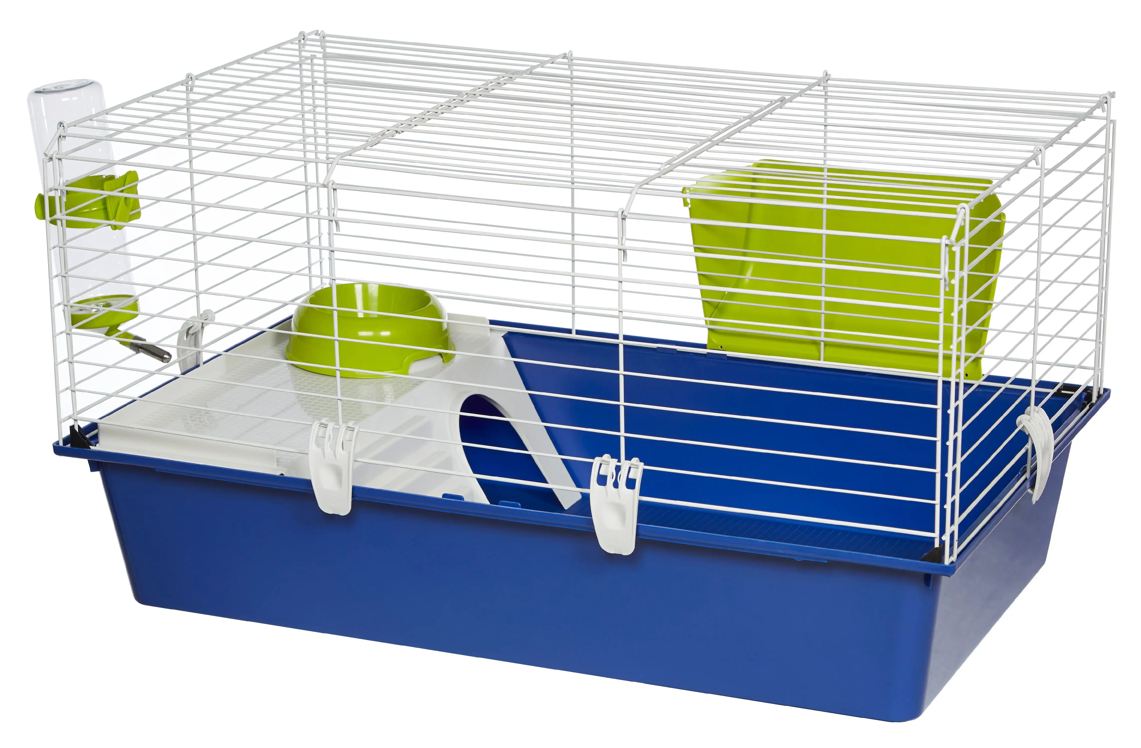 

Pets Critterville Cleo Guinea Pig Habitat Cage, Blue
