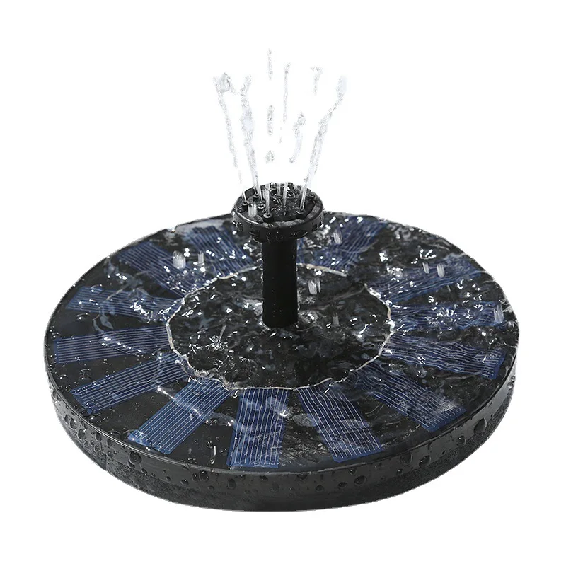 Mini Solar Water Fountain Pool Pond Waterfall Fountain Garden Decoration Outdoor Bird Bath Solar Powered Fountain Floating Water