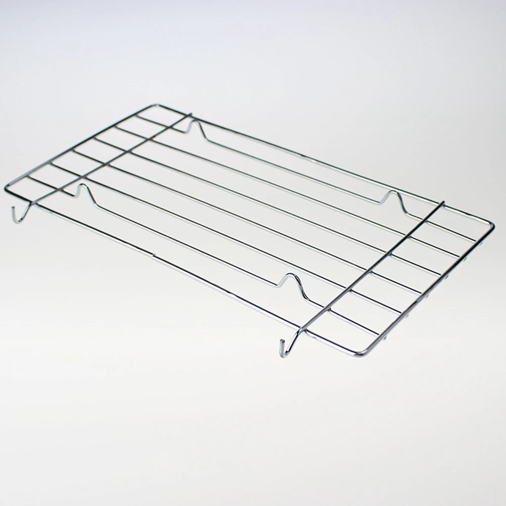 

Premium Square BBQ Grill Metal Multi-Purpose Wire Netting Barbecue Wire Mesh Baking Rack BBQ Tool (25.5x15x1.5cm)