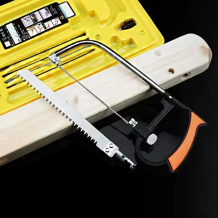 8-in-1 Mini Magic Hacksaw Set, 65MN Steel with 6 Replaceable Blades, Multi-Purpose for All Materials