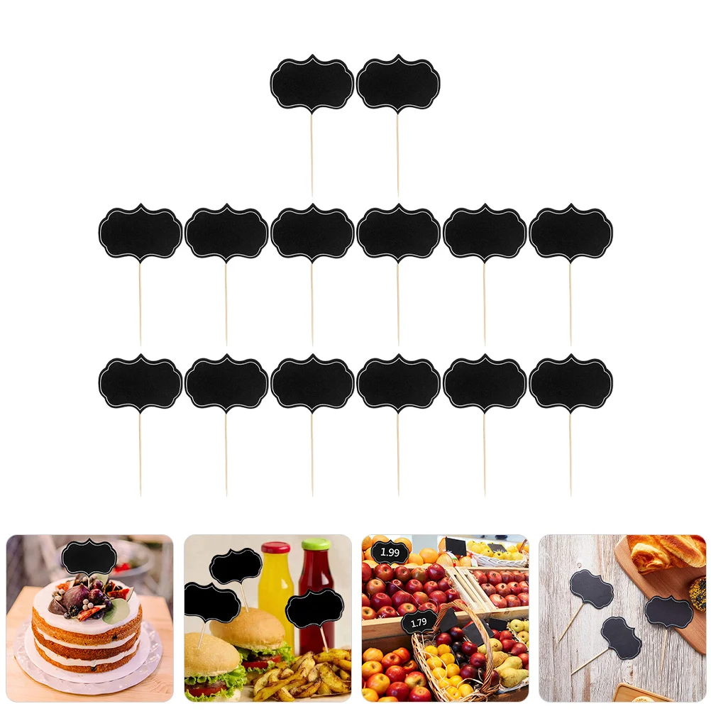 

16Pcs Blackboard Stickers Cheese Markers Writable Food Labels for Wedding Party Buffet Charcuterie Accessories