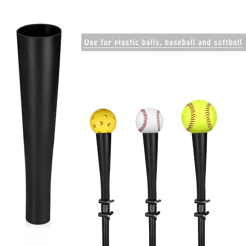 8 Inch Baseball Batting Horn Tube Rubber Baseballs Stand Horn Tube Durable Portable Horns Tubes Professional Sports Accessories