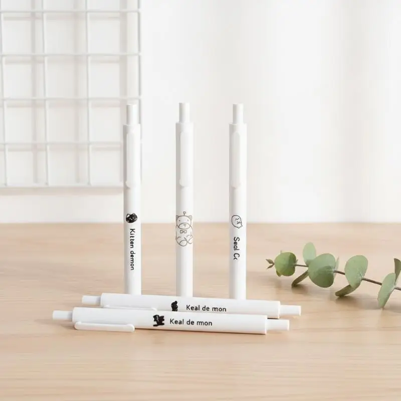 4Pcs Clever Star Aesthetic Pressing Pens Ultra Thin Super Smooth Soft Grip Stationery for Students Diary Journal