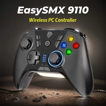 EasySMX 9110 Wireless Gamepad, 2.4G PC Controller with Customized Buttons Joystick for PC Windows, PS3, Android Smart TV