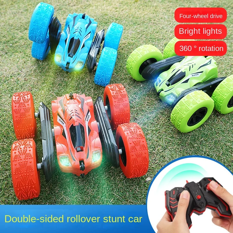 Dzieci RC Stunt Car Dwustronny Flip 2.4G Zdalnie sterowany 360 Deree Rotation Off Road Drift RC Car Prezenty dla dzieci Dorośli Chłopcy