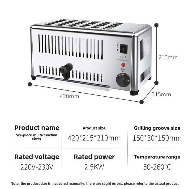 Commercial Toaster 4 pieces 6 pieces Toaster Toast Machine