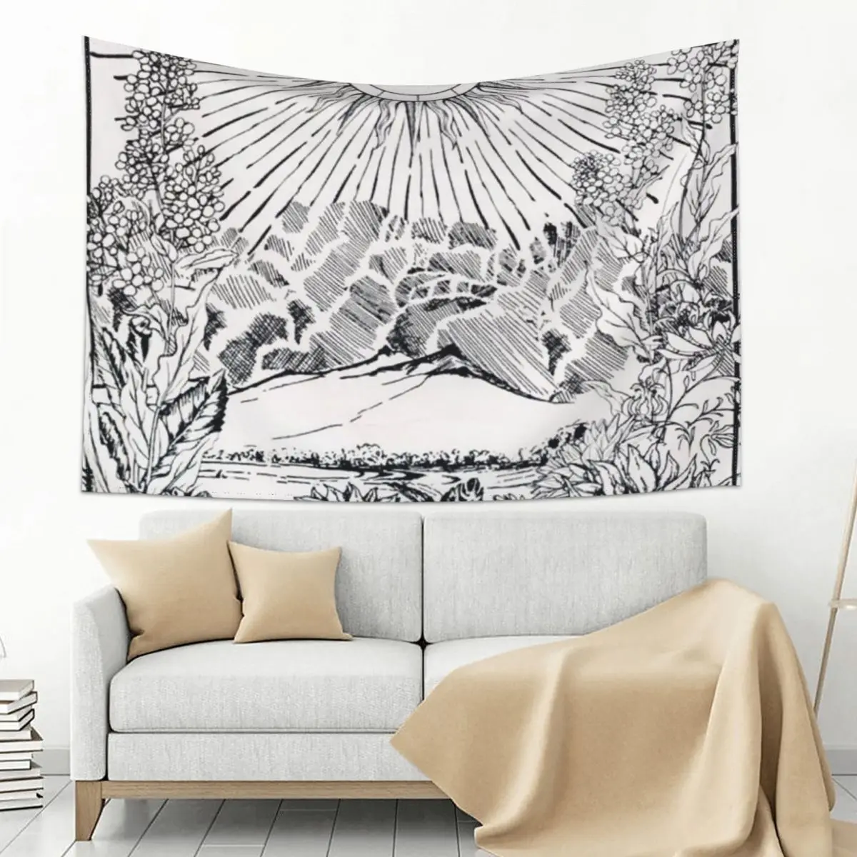

Sun valley Tapestry Room Decor Aesthetic Decorative Wall Murals Wallpaper Tapestry