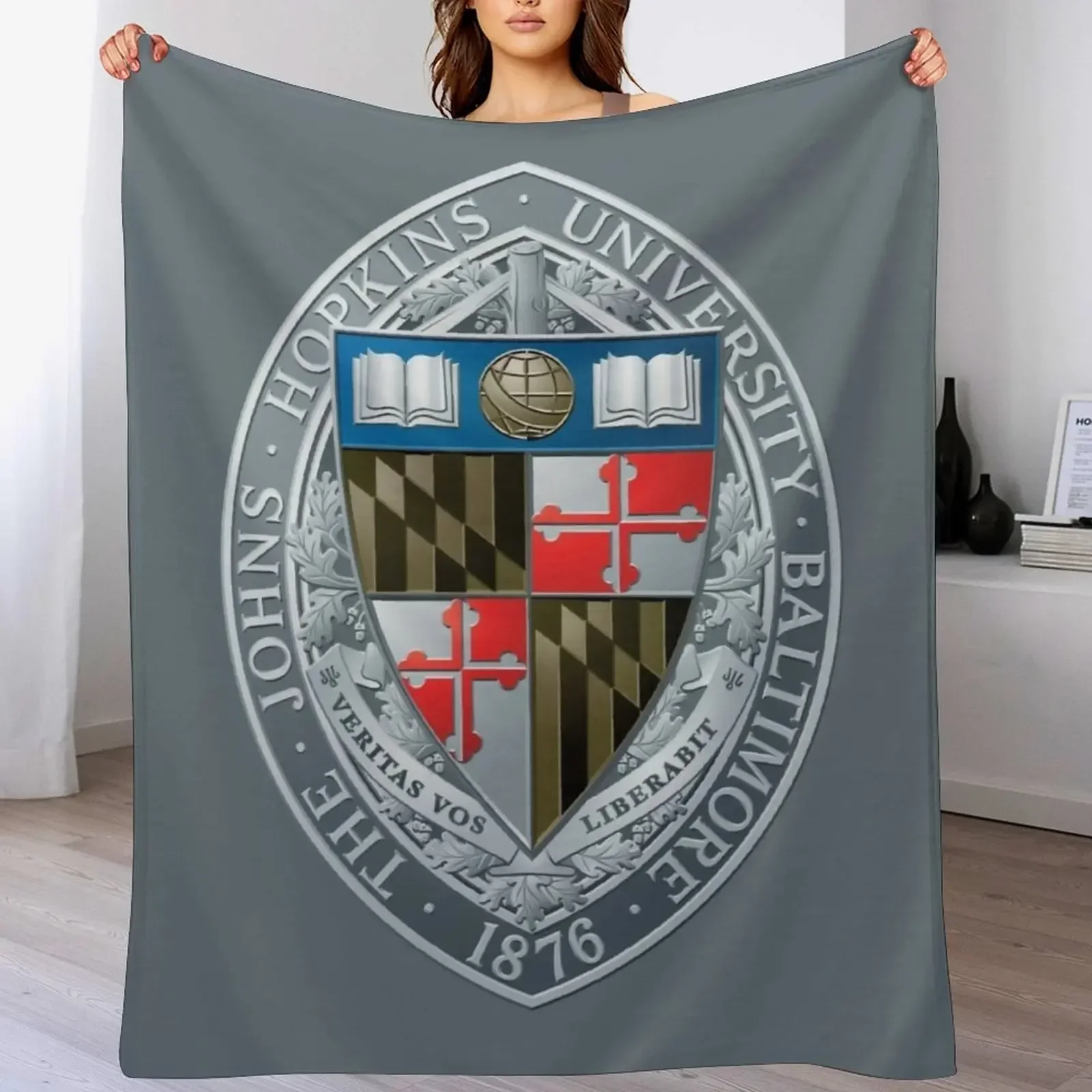 Johns Hopkins University icon Throw Blanket Summer Thins Blankets