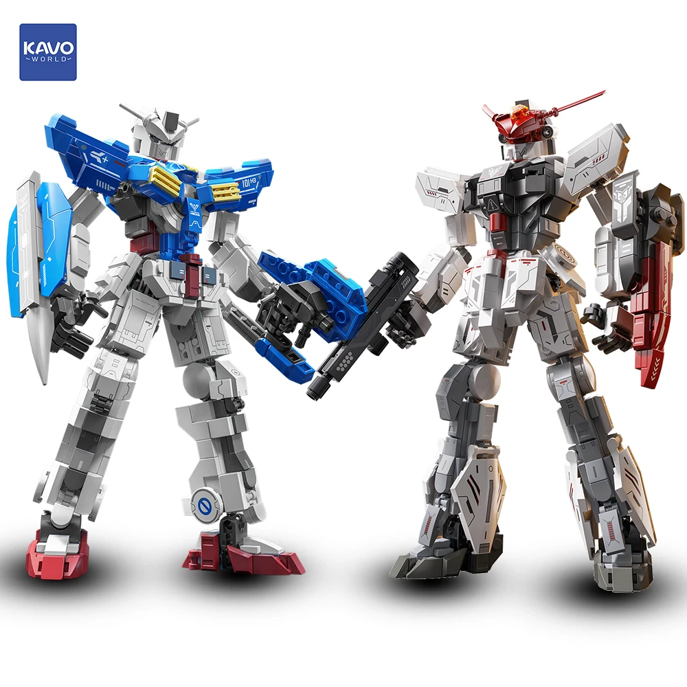 

KAVOWORLD 604+648PCS Premium Mecha Robot Bricks Kit Highly Detailed Robot Model with Shield Gun Educational Toys for Hobbyists
