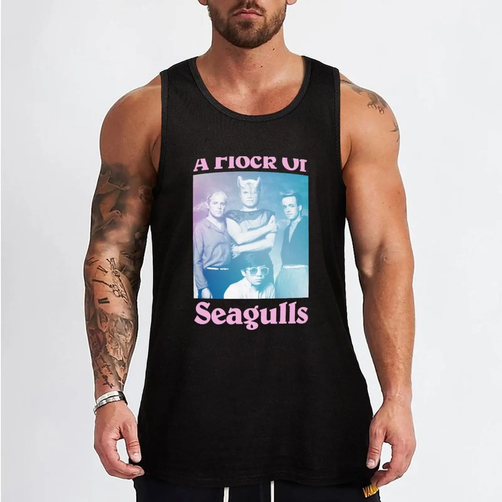 A Flock Of Seagulls // Tribute Werk Tank Top T-shirt men Men's gym Men's fitness t-shirt Men's singlets