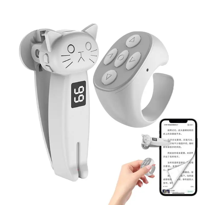 

Page Turner Clicker Camera Remote Shutter Selfie Controller Page Turner Screen Clicker Speed Clicker For Reading E-Book Novels