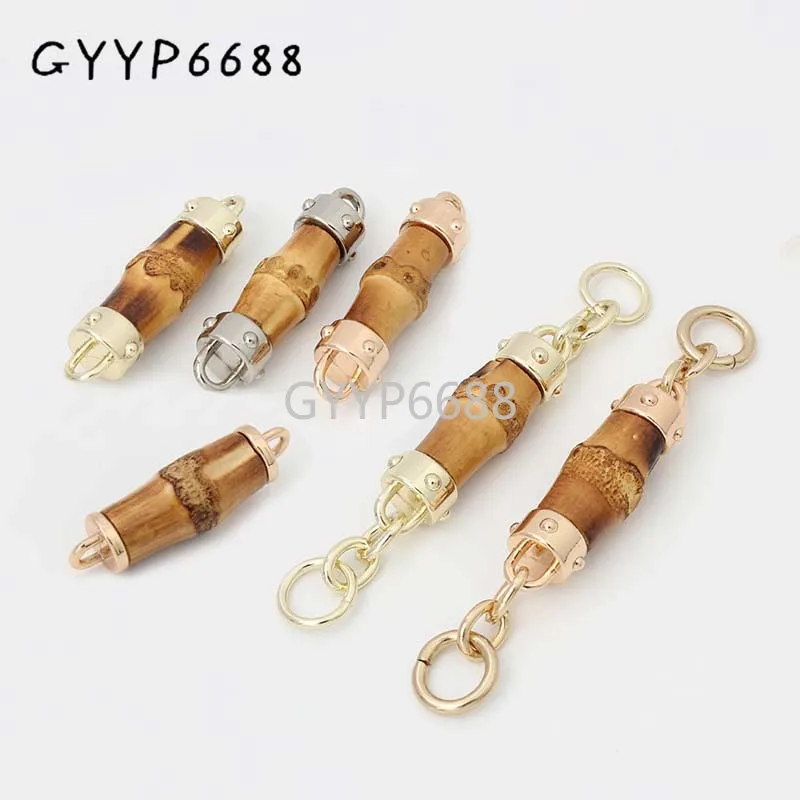 10-50pcs 3 styles head Bamboo fringed pendant Hangtag for Bags Handbag Decorative Hanger Lovely Pendant Bag Charm Hanger