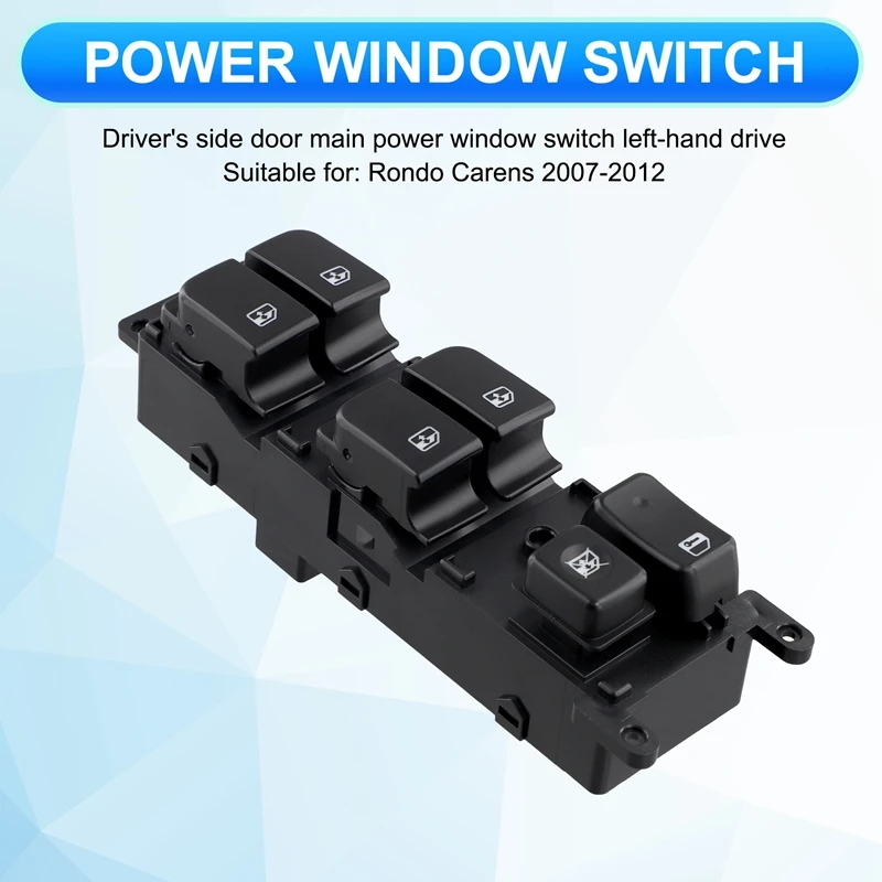 For KIA Rondo Carens 2007-2012 Driver Side Door Power Window Switch 93571-1D200 LHD