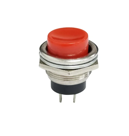 DS-212 reset without lock button switch, jog normally open button, 16MM button switch, press to turn on