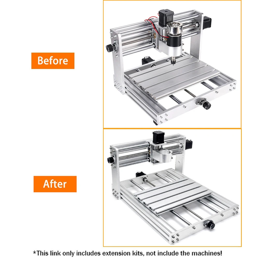 Yofuly CNC 3018 Max Upgrade Kit Y-Axis Extension Kit for 3018 to 3040 CNC Engraving Milling Machine 3018 Max Laser Engraver