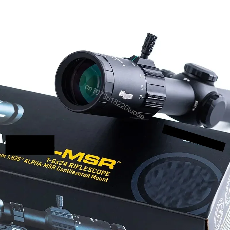 T-MSR LPVO 1-6X24MM Second Focal Plane(SFP) Riflescope w/30mm ALPHA-MSR Mount Tactical Optical Spotting Scope For Hunting