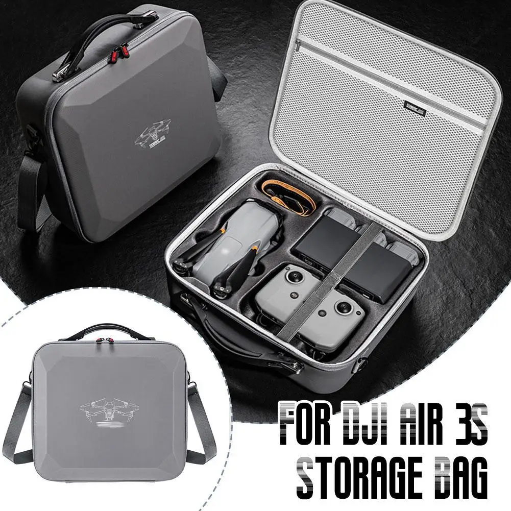 

Protective Bag For DJI Air 3s With Adjustable Shoulder Straps Portable Outdoor Travel Storage Bag Shockproof Drone Accessories