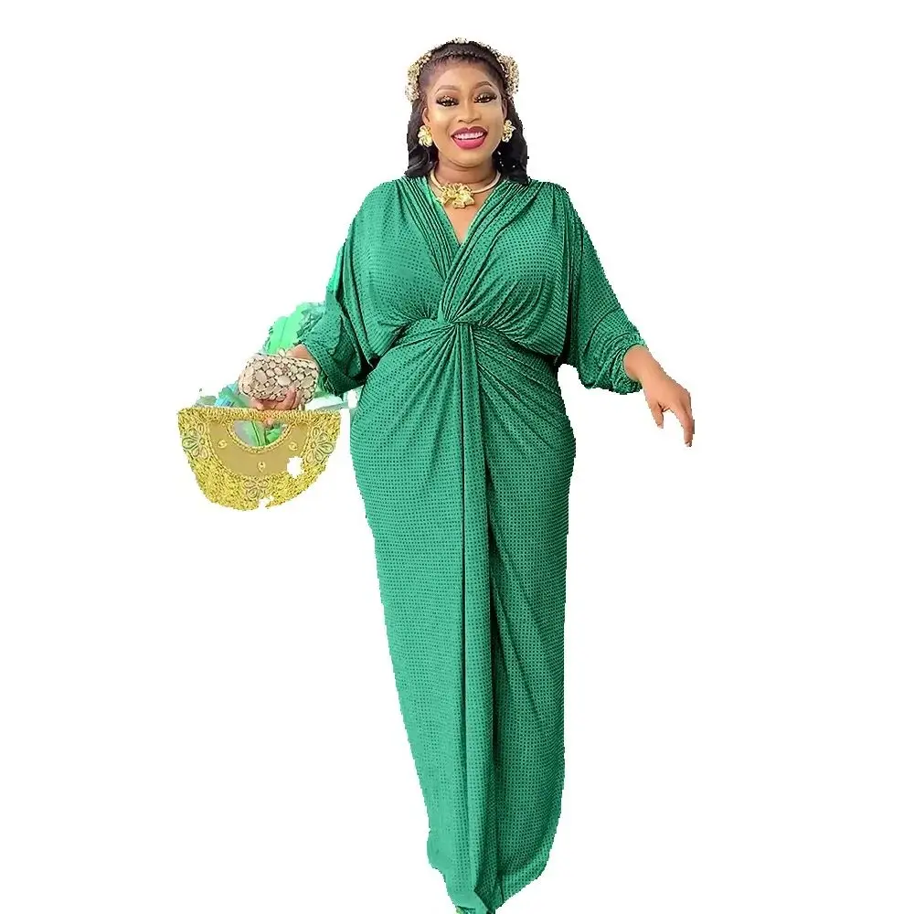 

Elegant African Dresses for Women Plus Size Evening Wedding Party Gown Muslim Dress Ankara Dashiki Africa Clothing Turkey Kaftan
