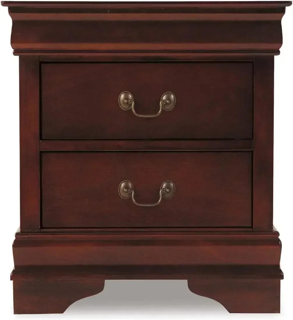 Design by Ashley Alisdair Traditional 2 Drawer Nightstand, Dark Brown