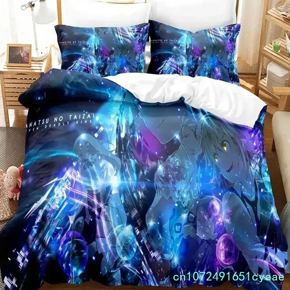 Escanor The Seven Deadly Sins Bedding Set Single Twin Full Queen King Size Bed Set Adult Kid Bedroom Duvet Cover Sets 3D Anime