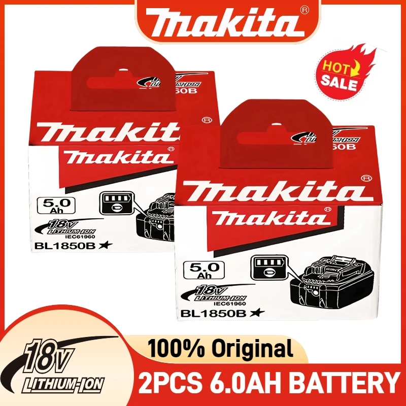 

Original Makita, 6000mAh 5000mAh, for Makita 18V Battery BL1860B BL1840 BL1830B BL1850B BL1815 Replacement battery