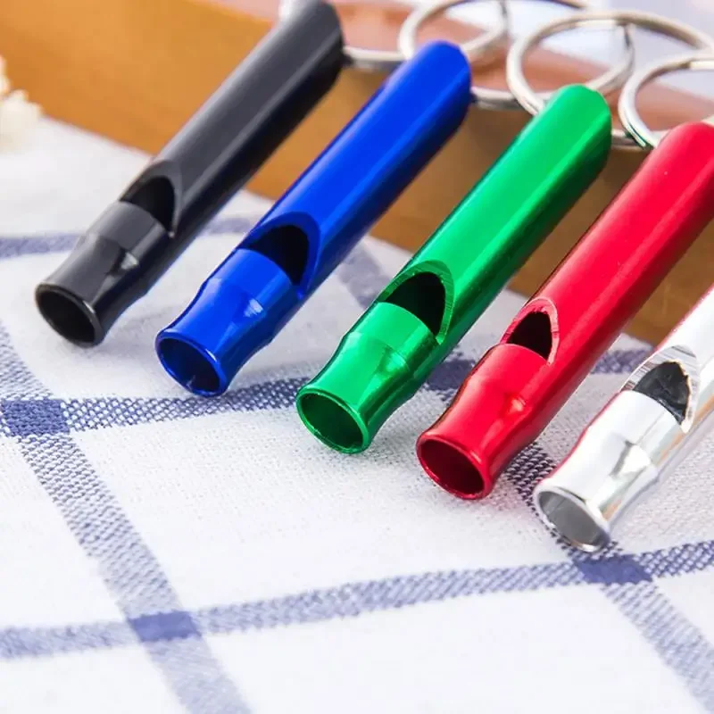 3pcs Camping Hiking Survival Whistle Small Size Aluminum Emergency Whistle Outdoor EDC Tools Train Whistle Team Sports