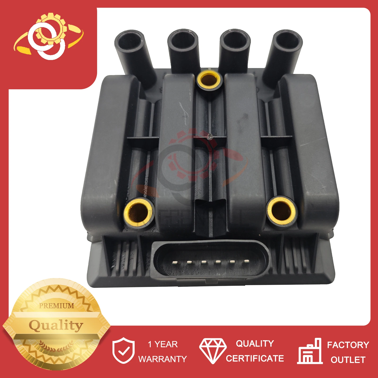 Ignition Coil 06A905097 Compatible With Volkswagen Jetta Golf Beetle MK4 2.0L Fix Engine Stutter Misfire Part