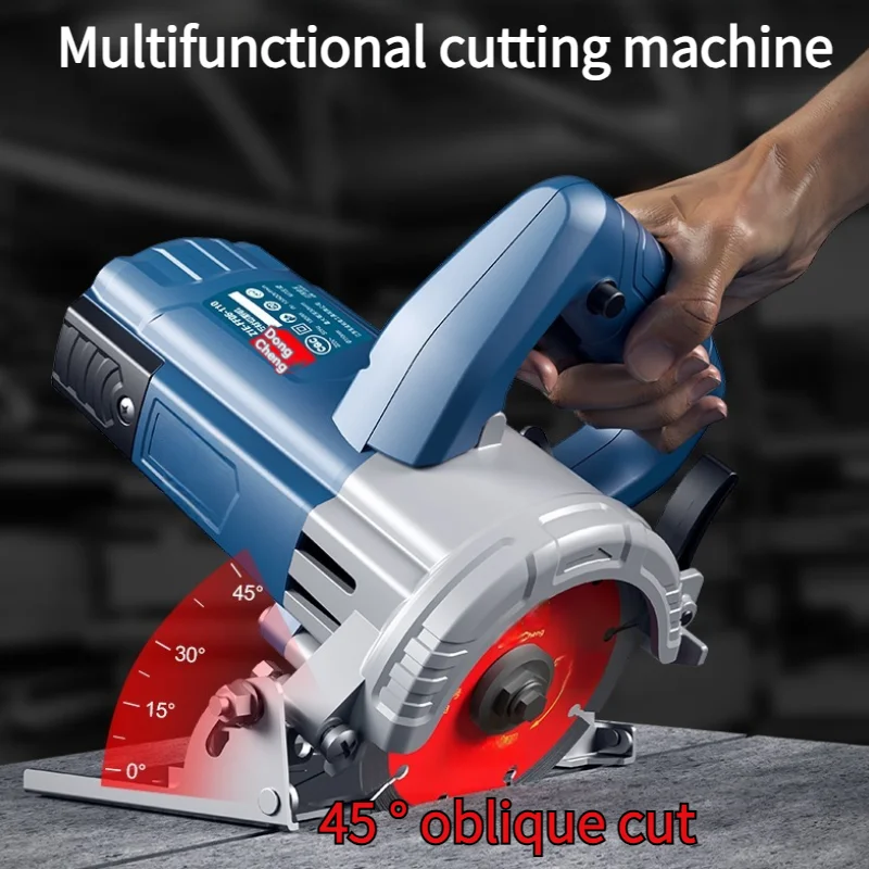 1800W 110mm Mini Electric Circular Saw 13500r/min Cordless 0-45° Adjustbale Woodworking Power Garden Tool