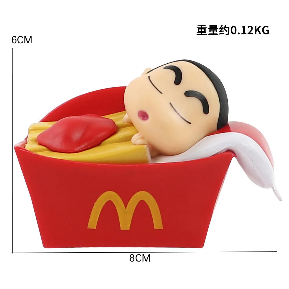 Fashion Play Crayon Shin-chan Action Figures Dolls Anime Peripheral Creative Desktop Car Interior Miniature Ornament Accessories