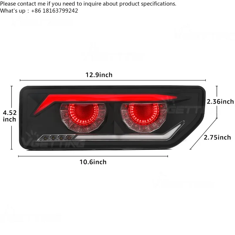 

Car LED Tail Light For Suzuki Jimny 2019 2020 2021 2022 2023 Rear Brake Reverse Daytime Running Light Turn Signal Accesories 12V