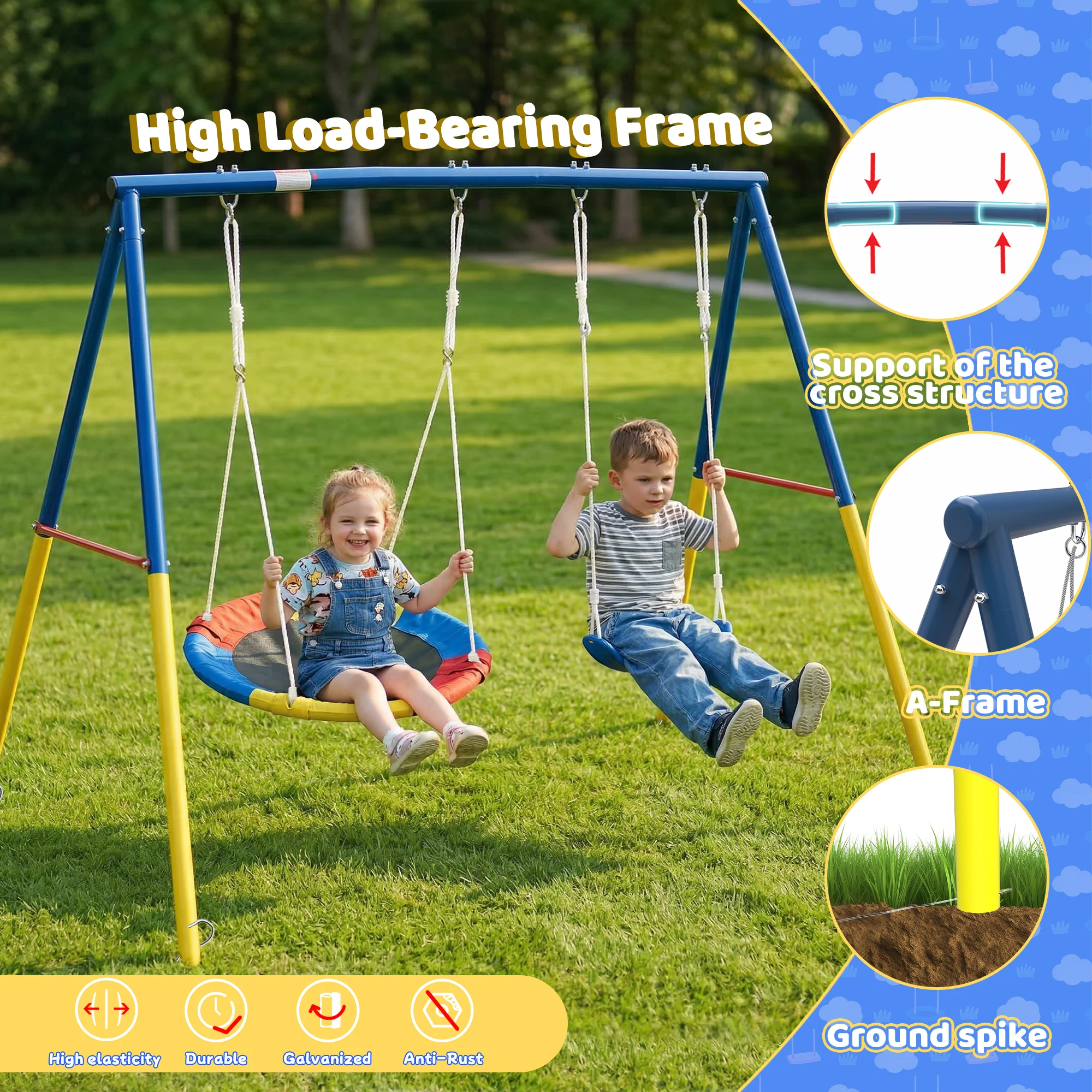 Columpio para Exteriores con R - Kids Outdoor Play Equipment reseña y precio