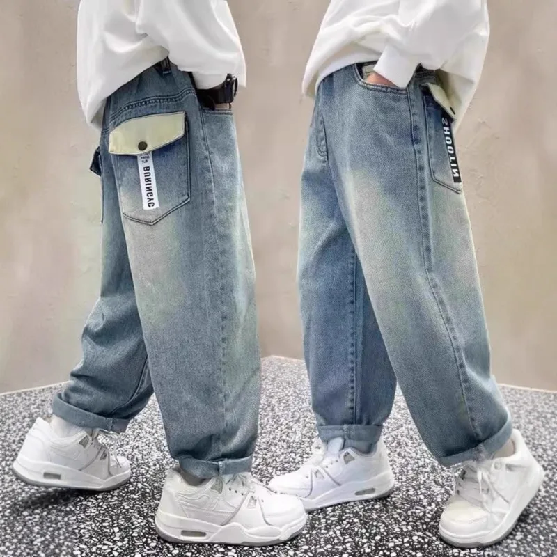 Autumn Children Boys Straight Pants UNITIM Young Teenagers Boys Jeans 4-14Y Kids Boys Denim Pants Versatiel Junior Boys Trousers 4 Autumn Children Boys Straight Pants UNITIM Young Teenagers Boys Jeans 4-14Y Kids Boys Denim Pants Versatiel Junior Boys Trousers 4