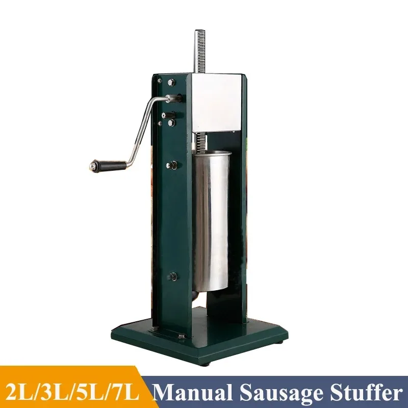Fill Sausage Vertical Sausage Painting 2L/3L/5L/7L Sausage Meat Homemade Manual Syringe Machine Stuffer Filling