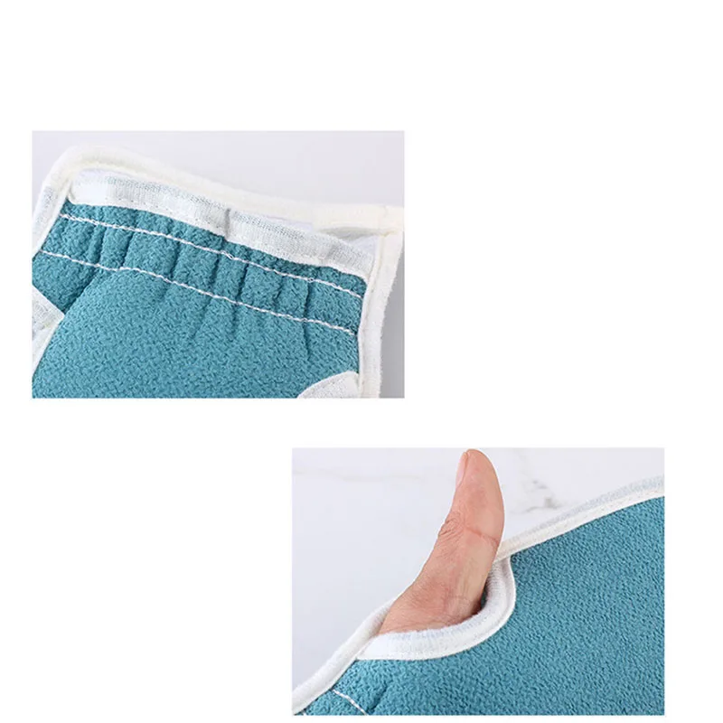 Bath Towel Gloves Bath Flower 3pcs/Set Thickened Stain Removal Combo Set Household Long Strip Back Rubbing Towel