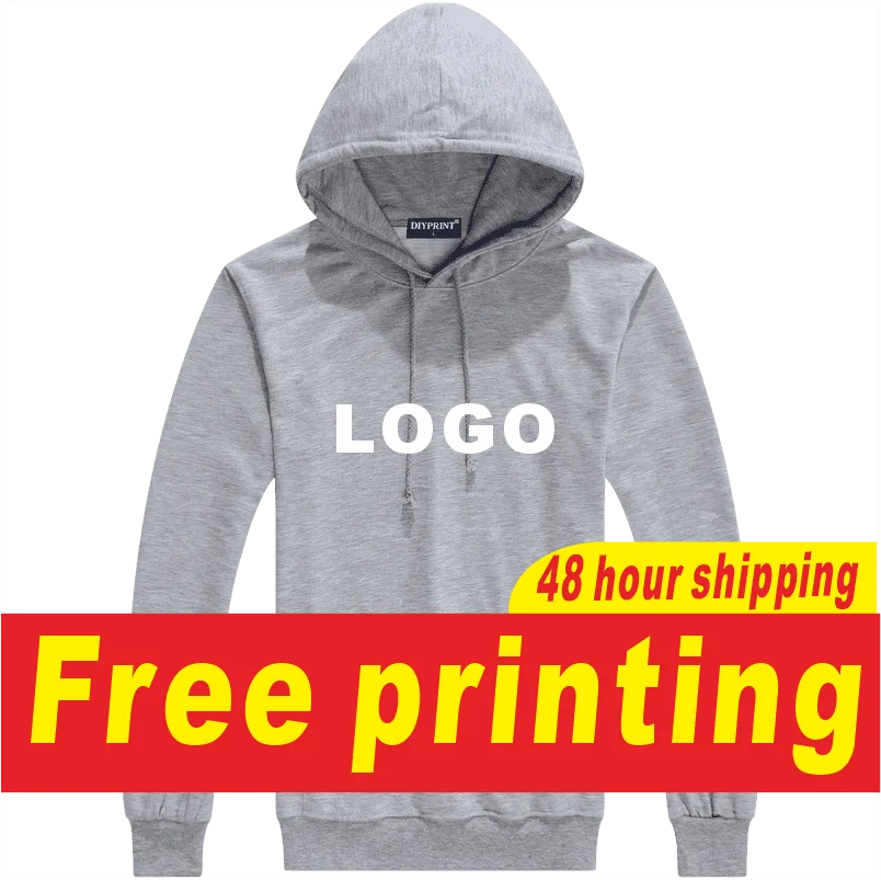 

Casual pure cotton hoodie for spring and autumn men's and women's hoodies, custom printed logo, embroidered logo, long sleeved h
