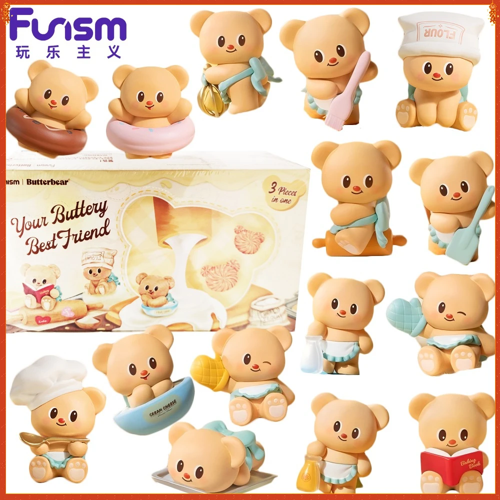 

New Original Funism Butter Bear Baking Expert Series Mini Blind Box Classic Creative Exquisite and Realistic Model Toys Gifts